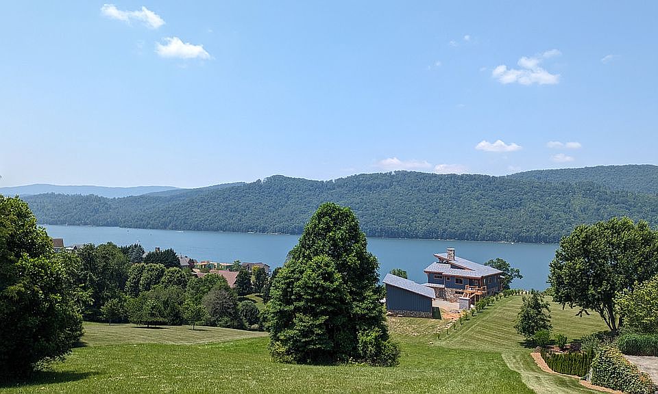 Street view looking at lake
