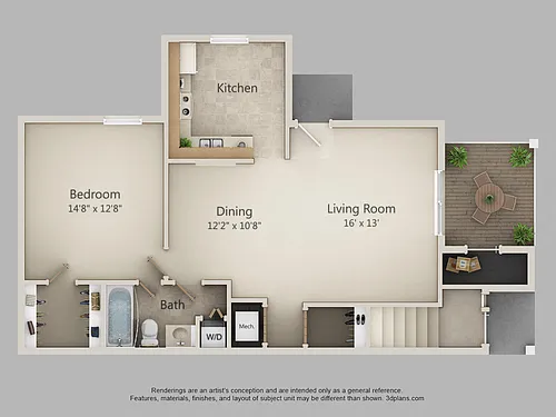 Floor plan 1D-Prairie