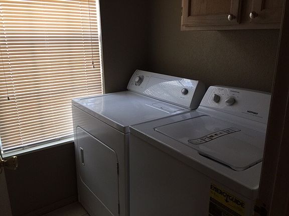 Laundry room with door