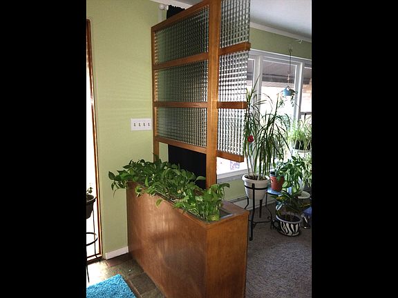 Planter in entry way