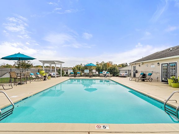 Sparkling Swimming Pool at Hawthorne at the Hall in Rural Hall, NC