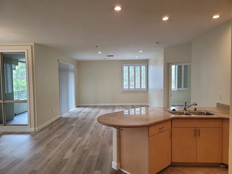 Kitchen and living room