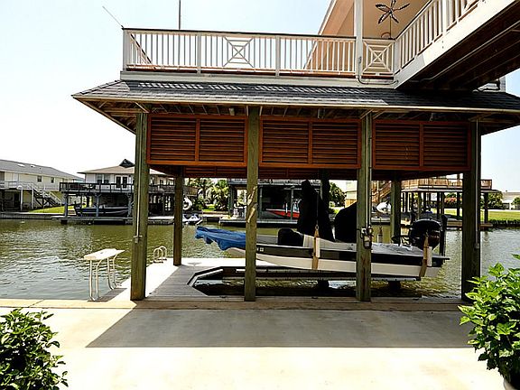 Boat house and lift.