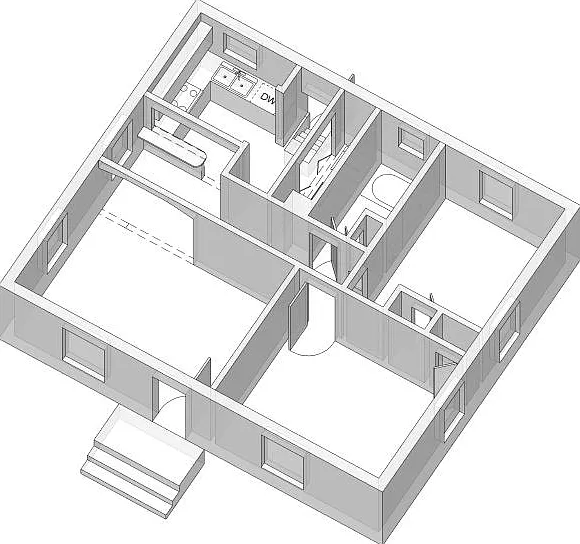 Rough floor plan (room placements are accurate)