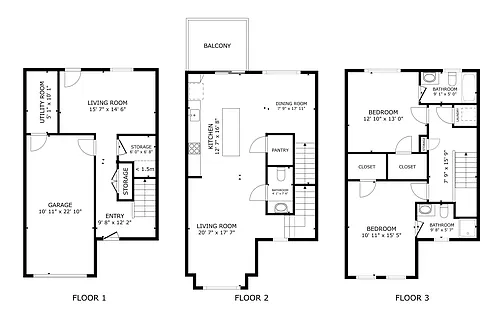 Floor plan Two Bedroom