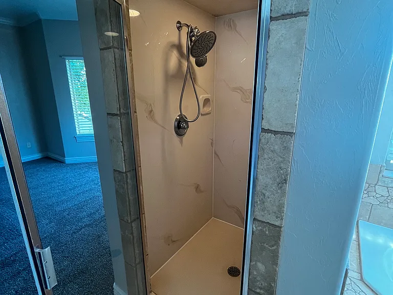 Master shower