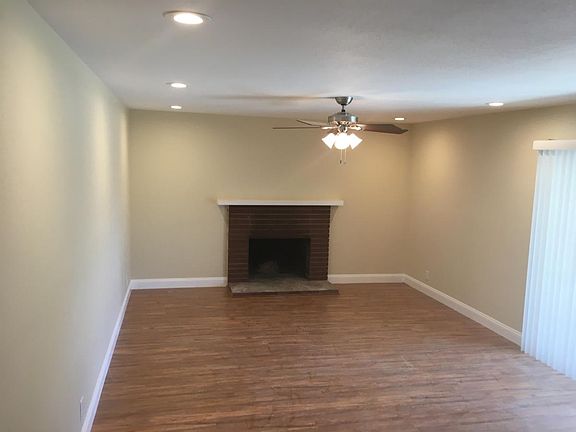 Living room with fire place