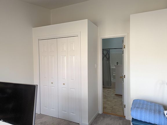 Third floor room closet and bath.