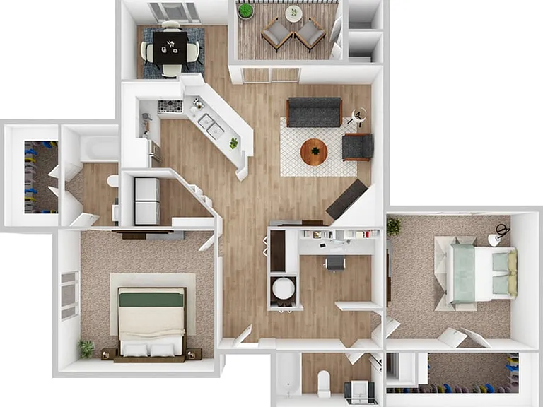 2 Bedroom | 2 Bath | 1165 SF 2 Bedroom | 2 Bath | 1165 SF