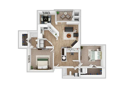 Floor plan Two Bedroom - 2