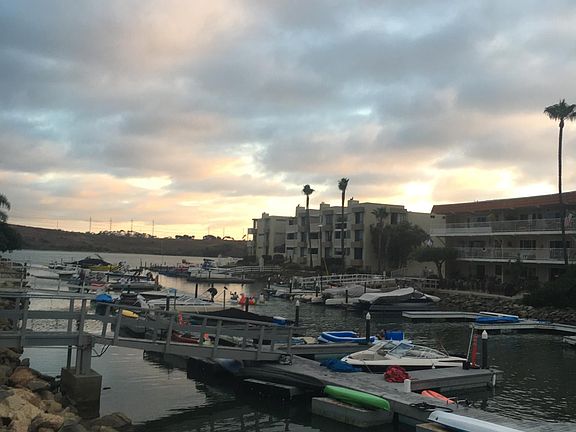 Beautiful skies off the dock