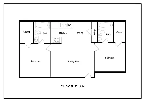 Floor plan Two Bedroom