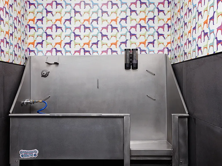 Keep your pup fresh and clean in our convenient dog spa.