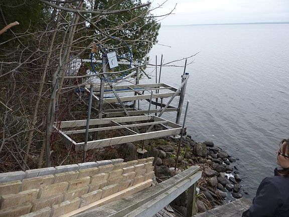 Dock and boat lift included