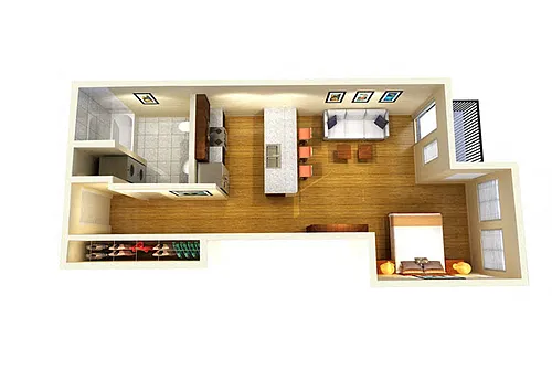 Floor plan Studio C