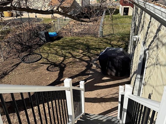 North side of backyard