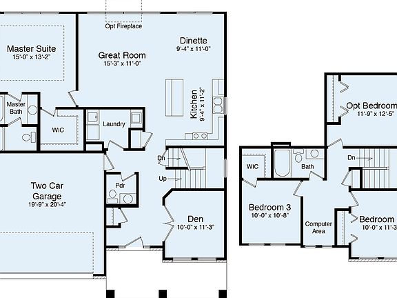 Aspen Floor Plan with Options