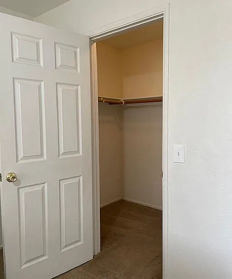Walk-in closet in the
Master Bedroom