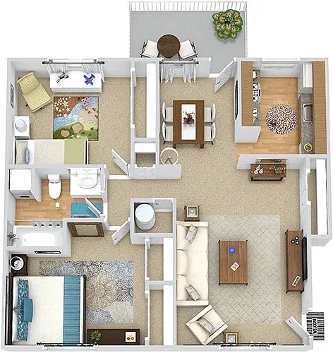 Floor plan Hampton Upgraded