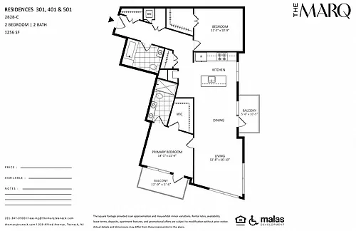 Floor plan 2B2B-C