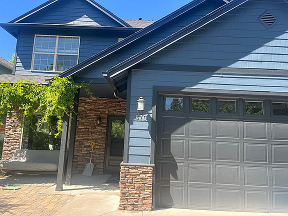 two car garage covered porch