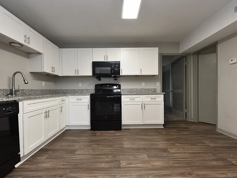 Kitchen with Hardwood Style Flooring