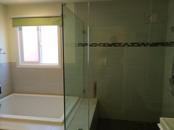 bath for master #2 with large tub and walk-in shower