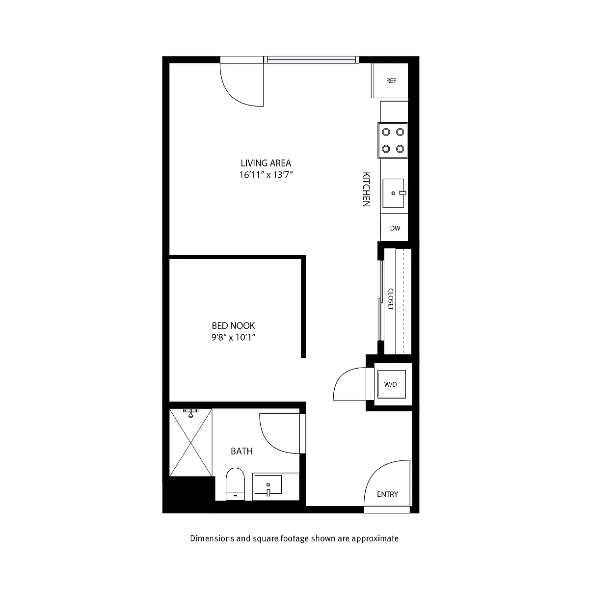 Floor plan Studio A