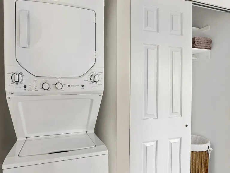 Enjoy the convenience of in-unit laundry
