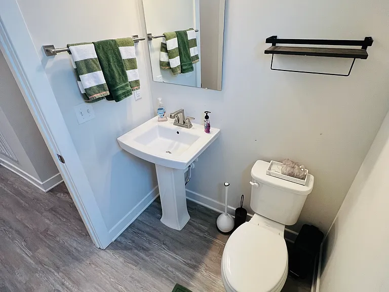 1/2 bathroom downstairs