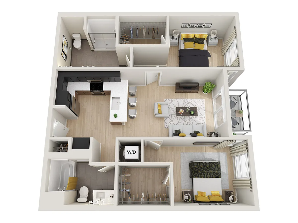 Floor plan 2X2 A2