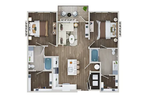 Floor plan B8B
