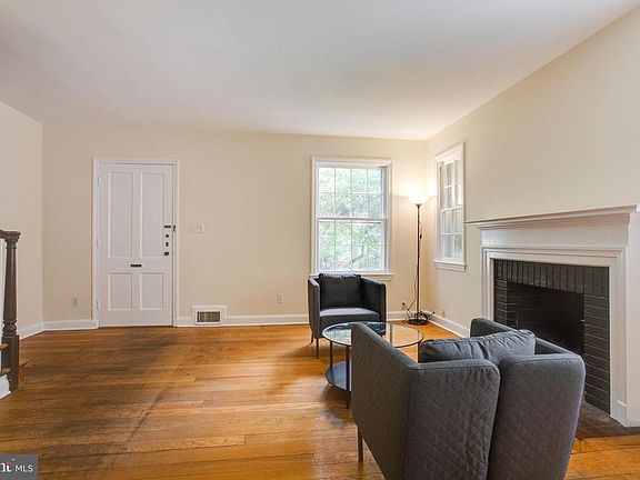 Inviting living room with fireplace