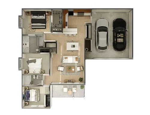 Floor plan Waukomis - Ranch-Style Villa