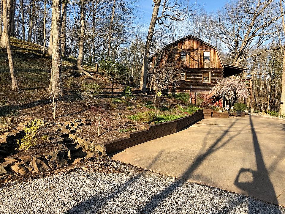 Coming down driveway