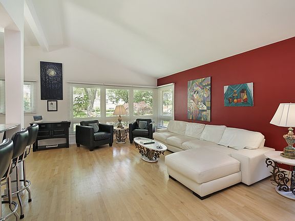 The living room is open to the kitchen and dining room - great for entertaining!