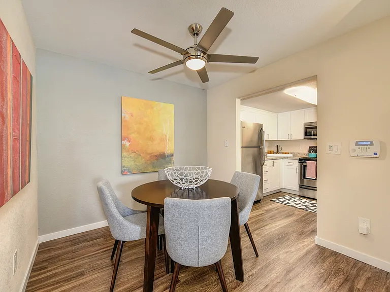 Dining Area with Ceiling Fan