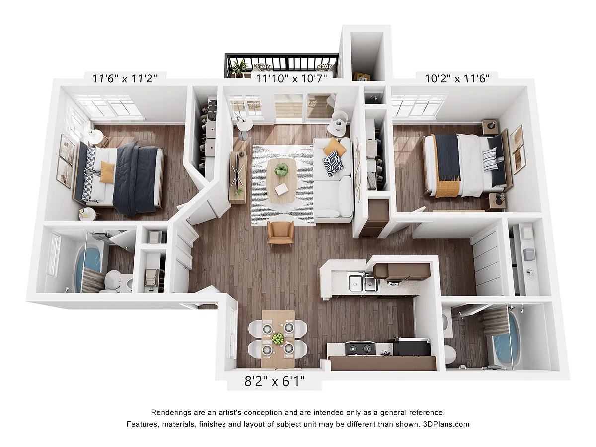 Floor plan 2X2-887