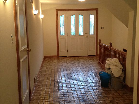 tiled entry hall