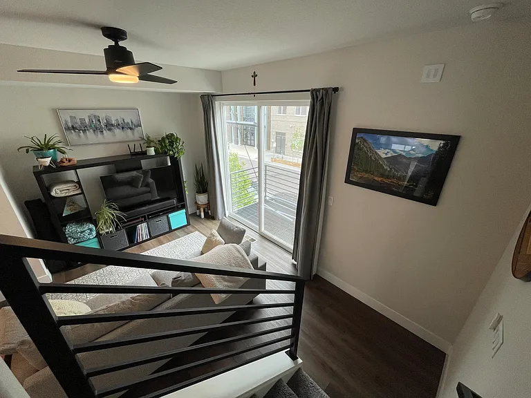 View of living room/balcony