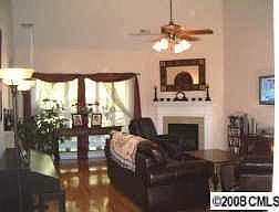 Large Living Room, hardwood floors, fireplace, vaulted ceiling