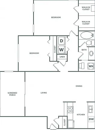 Helena Classic | 2 bed 1 bath | 1130 sq ft Helena Classic | 2 bed 1 bath | 1130 sq ft