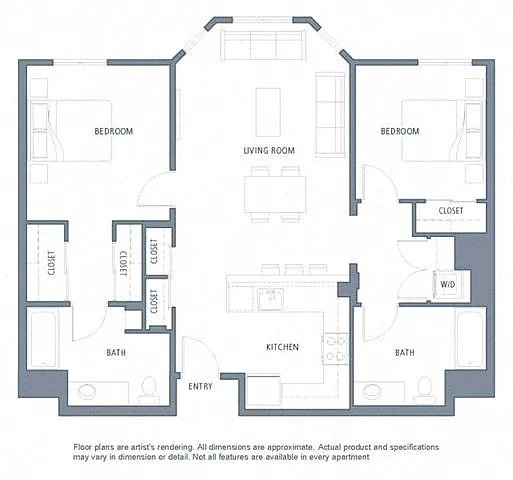 Floor plan 1139 2B2B