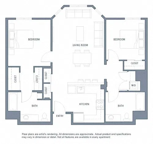 Floor plan 1139 2B2B