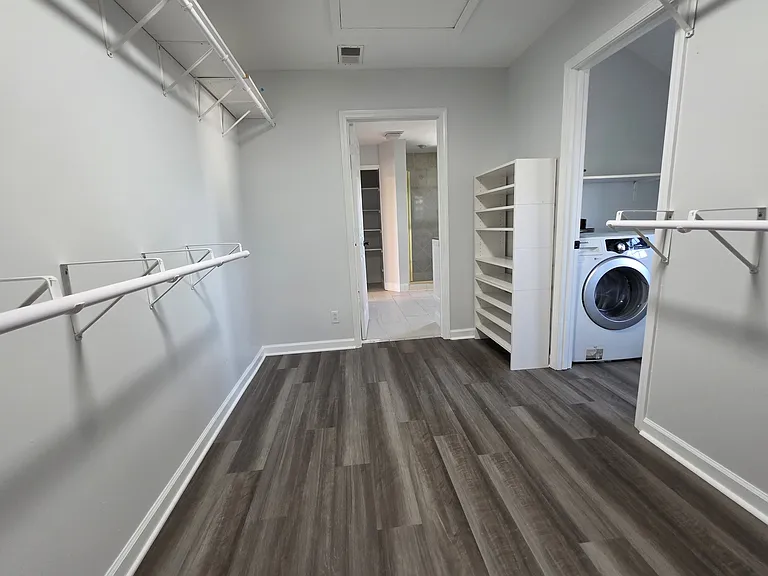 Massive walk-in Closet with built-in organization space