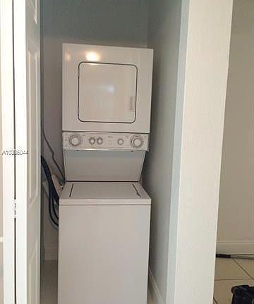 washer and dryer inside unit