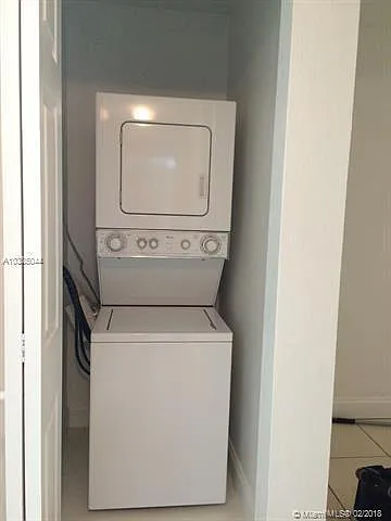 washer and dryer inside unit