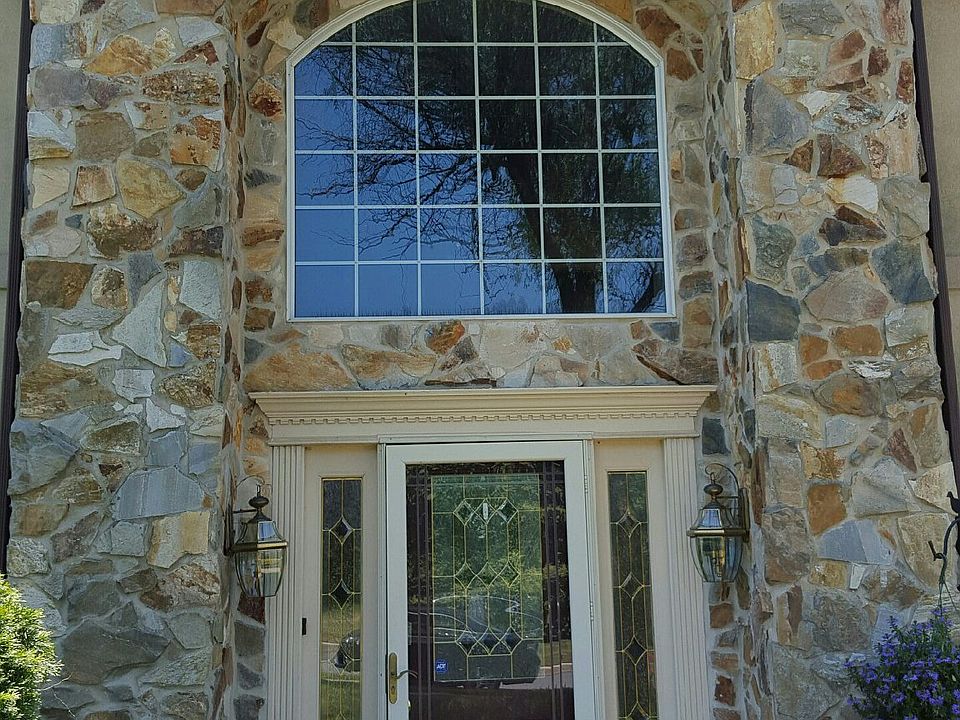 Front Door with Real Stone