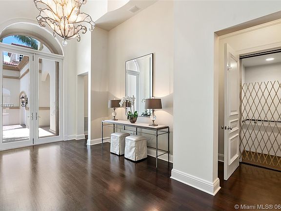 View of foyer & elevator