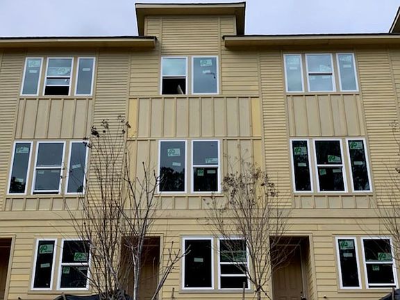 Front Elevation Construction Progress Your new home at 1517 Layton Lane.